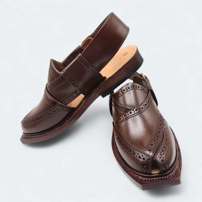 Luxure Premium Shaheen Sandal ( Brown )