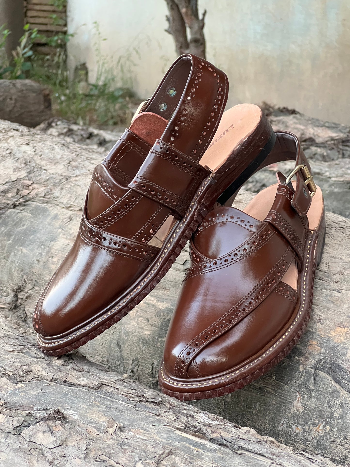 Kingra Sandal By LuxureWear( Dark Brown )